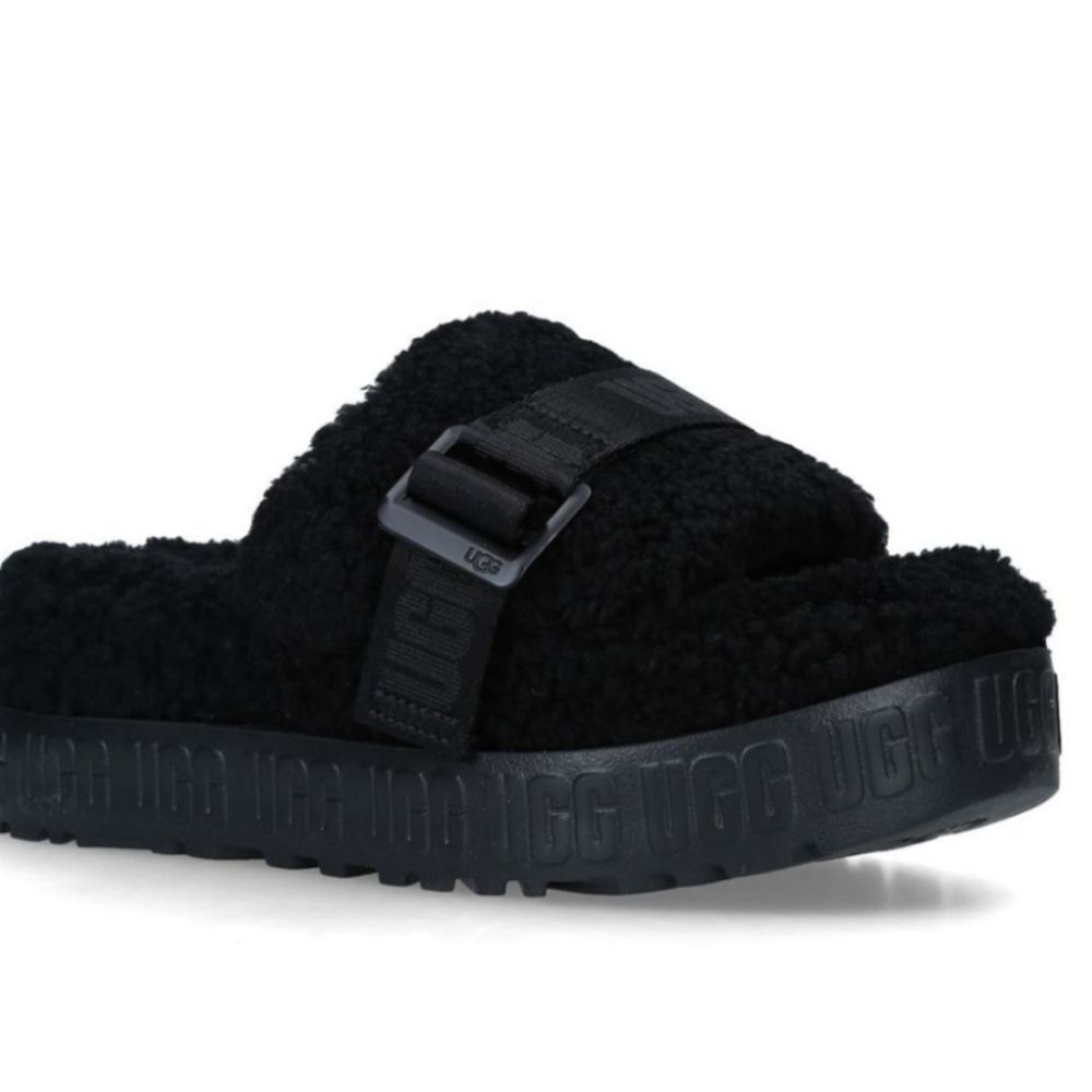 Ugg Fluffita Slides- Black‎